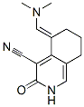 (5E)-5-(dimethylaminomethylidene)-3-oxo-2,6,7,8-tetrahydroisoquinoline -4-carbonitrile Struktur