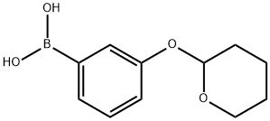 3-(TETRAHYDROPYRAN-2-YLOXY)PHENYLBORONIC ACID, 1287777-05-2, 結(jié)構(gòu)式