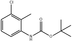 tert-butyl 3-chloro-2-methylphenylcarbamate Struktur