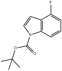 4-Fluoro-N-(BOC)-indole Struktur