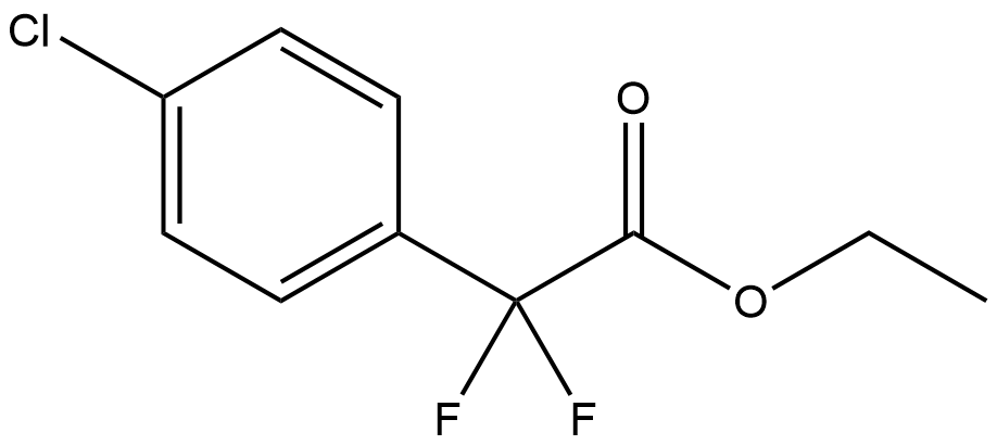 Ethyl 2-(4-chlorophenyl)-2,2-difluoroacetate Struktur