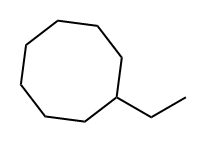 Ethylcyclooctane Struktur