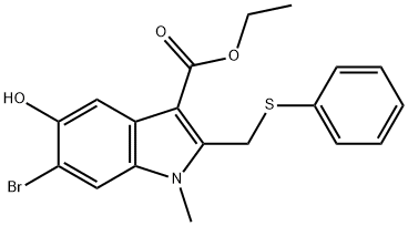 6-溴-5-羥基-1-甲基-2-(苯基硫甲基)吲哚-3-甲酸乙酯