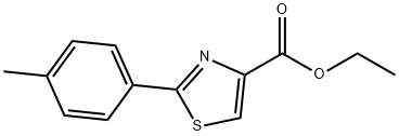 乙基 2-(4-甲基苯基)噻唑-4-羧酸酯 結構式