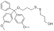 3'-O-[(DIMETHOXYTRITYL)PROPYL][3-HYDROXYPROPYL]DISULFIDE Struktur