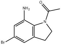 1-ACETYL-5-BROMOINDOLIN-7-AMINE Structure
