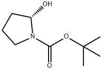 1-Pyrrolidinecarboxylic acid, 2-hydroxy-, 1,1-dimethylethyl ester, (2S)- Struktur