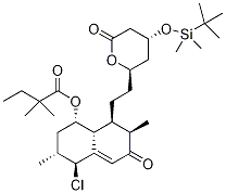 4-tert-ButyldiMethylsilyl-5'-chloro-6'-oxo SiMvastatin Struktur
