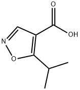 5-異丙基異惡唑-4-甲酸 結構式