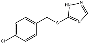 3-[(4-CHLOROBENZYL)THIO]-1H-1,2,4-TRIAZOLE Struktur