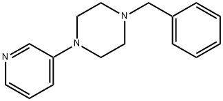 Piperazine, 1-(phenylmethyl)-4-(3-pyridinyl)- Struktur