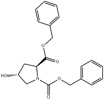 （2s，4r）-1，2-dicarbobenzyloxy-4-hydroxypyrrolidine Struktur