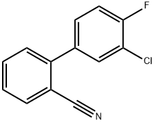 2-(3-Chloro-4-fluorophenyl)benzonitrile Struktur
