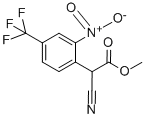 METHYL 2-CYANO-2-[2-NITRO-4-(TRIFLUOROMETHYL)PHENYL]ACETATE Structure