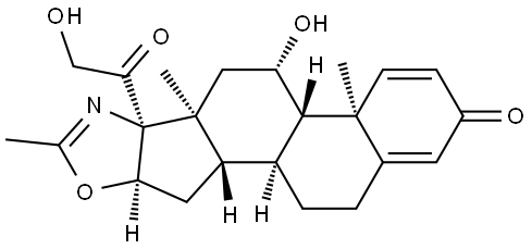 21-DESACETYL DEFLAZACORT Struktur