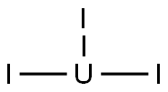 トリヨードウラン(III) 化學(xué)構(gòu)造式