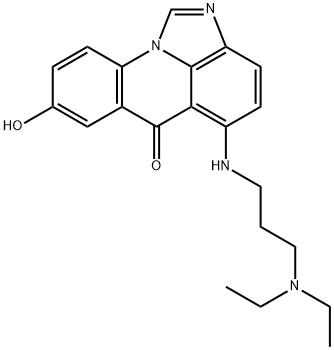 5-((3-Diethylamino)propyl)amino-8-hydroxy-6H-imidazo(4,5,1-de)acridin- 6-one Struktur
