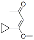 3-Buten-2-one, 4-cyclopropyl-4-methoxy- (9CI) Struktur