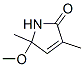 5-Methoxy-3,5-dimethyl-1,5-dihydro-2H-pyrrol-2-one Struktur
