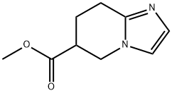 5,6,7,8-TETRAHYDRO-IMIDAZO[1,2-A]PYRIDINE-6-CARBOXYLIC ACID METHYL ESTER Struktur