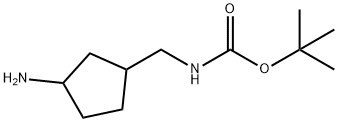 (3-Amino-cyclopentylmethyl)-carbamic acid tert-butyl ester Struktur