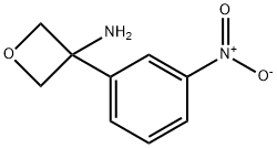 3-(3-Nitrophenyl)oxetan-3-amine Struktur