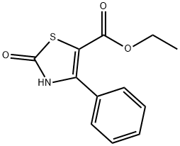 2,3-DIHYDRO-2-OXO-4-PHENYL-5-THIAZOLECARBOXYLIC ACID ETHYL ESTER Struktur