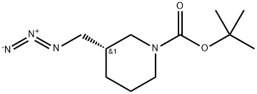 (S)-Tert-Butyl 3-(azidomethyl)piperidine-1-carboxylate Struktur