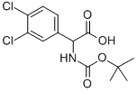 TERT-BUTOXYCARBONYLAMINO-(3,4-DICHLORO-PHENYL)-ACETIC ACID Struktur