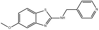 5-Methoxy-N-(pyridin-4-ylmethyl)benzo[d]thiazol-2-amine Struktur