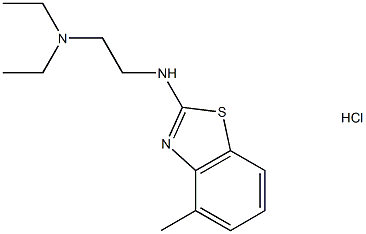 N1,N1-Diethyl-N2-(4-methylbenzo[d]thiazol-2-yl)ethane-1,2-diamine hydrochloride Struktur