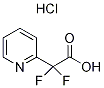 2-[Carboxy(difluoro)methyl]pyridine hydrochloride, 2,2-Difluoro-2-(pyridin-2-yl)ethanoic acid hydrochloride Struktur