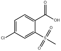 4-CHLORO-2-(METHYLSULFONYL)BENZOICACID Struktur