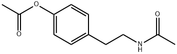 N-[2-[4-(Acetyloxy)phenyl]ethyl]acetamide Structure