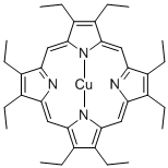 Copper(II) 2,3,7,8,12,13,17,18-(octaethyl)porphyrin Struktur