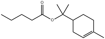 1-甲基-1-(4-甲基環(huán)己-3-烯基)乙基戊酸酯 結(jié)構(gòu)式