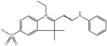 3H-Indolium，1-Ethyl-3,3- Dimethyl-2-[2-(phenylamino)ethenyl]-5-Sulfo，inner salt. Struktur