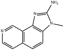 2-Amino-3-methyl-3H-imidazo[4,5-H]isoquinoline Struktur