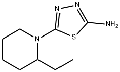5-(2-Ethylpiperidin-1-yl)-1,3,4-thiadiazol-2-amine Struktur