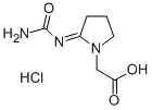 1-Carboxylmethyl-2-carbamidoiminopyrrolidine chlorhydrate Struktur