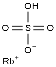 rubidium hydrogen sulphate  Struktur