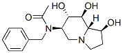 Acetamide, N-(octahydro-1,7,8-trihydroxy-6-indolizinyl)-N-(phenylmethyl)-, 1S-(1.alpha.,6.beta.,7.alpha.,8.beta.,8a.beta.)- Struktur