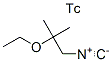 2-ethoxy-1-isocyano-2-methyl-propane, technetium Struktur