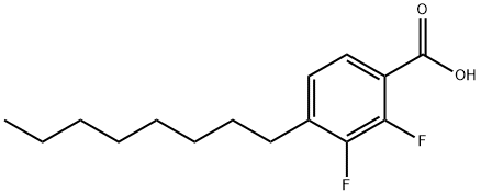 2,3-Difluoro-4-octylbenzoic acid Struktur