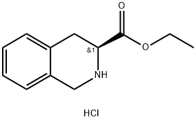 S-1,2,3,4-四氫異喹啉-3-羧酸乙酯鹽酸鹽 結(jié)構(gòu)式