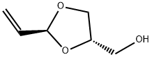 trans-2-vinyl-1,3-dioxolane-4-methanol 結構式