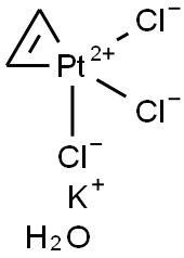 2,2,2-trichloroethylene platinum(II) Struktur