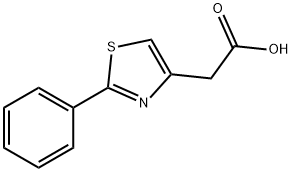 2-苯基-4-噻唑乙酸 結(jié)構(gòu)式