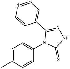 4-(4-METHYLPHENYL)-5-PYRIDIN-4-YL-4H-1,2,4-TRIAZOLE-3-THIOL Structure