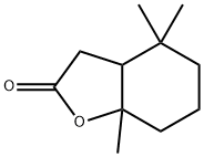 2(3H)-Benzofuranone, hexahydro-4,4,7a-trimethyl- Struktur